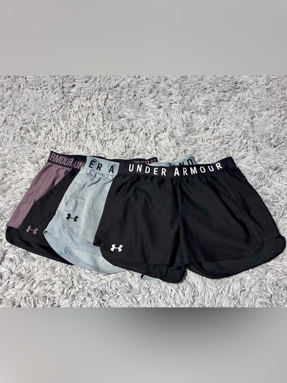 Under Armour bundle of logo gym running shorts retro style M